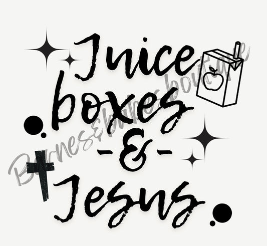 Juice boxes&Jesus tee